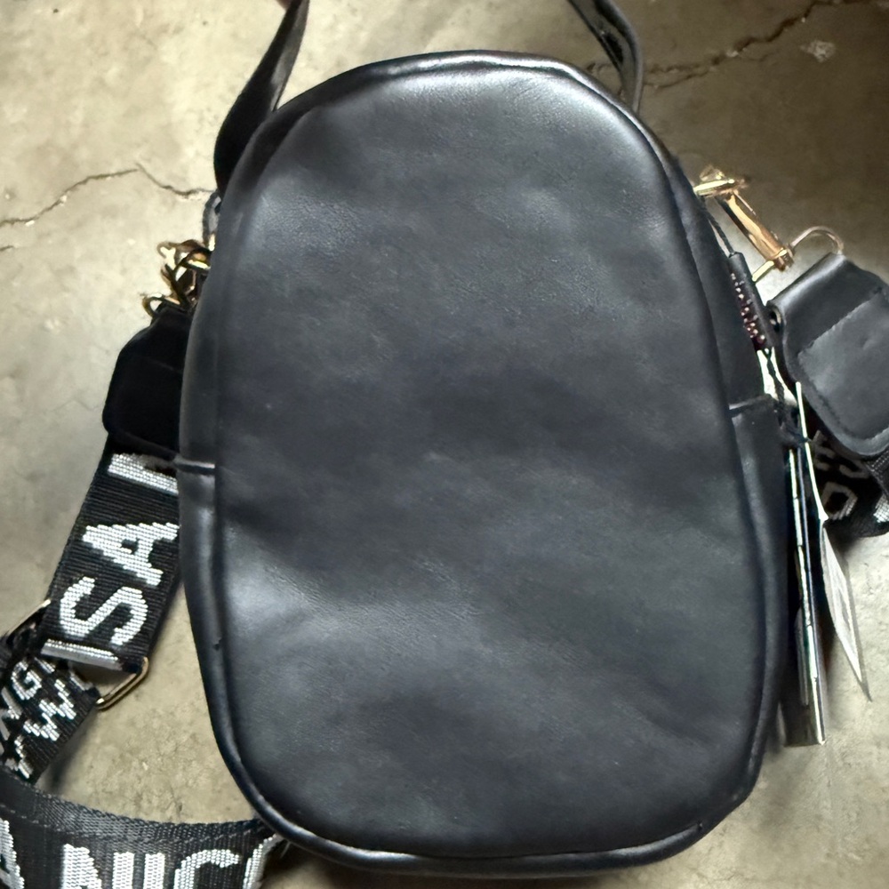 Nicole Lee Black and White Graphic Backpack See My Sweetheart adjustable strap - Picture 2 of 6